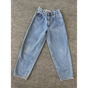 Vintage Bugle Boy Jeans Womens Pants Size 27R 14W Blue Denim High Rise Mom Jeans